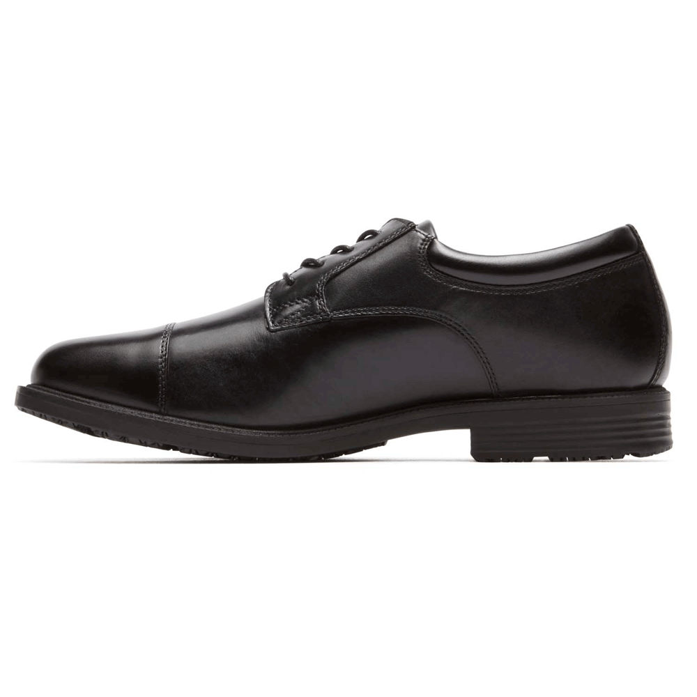 Rockport Pen Sko Herre Svart - Essential Details Waterproof Cap Toe - PJIC04693